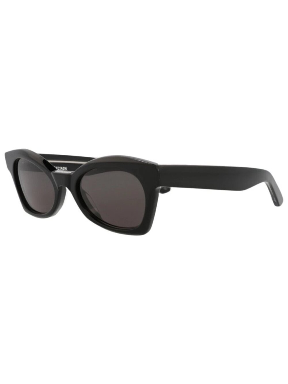 New Balenciaga Women's Sunglasses Cat Eye Acetate Frame Black Black Grey